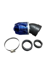 MOTOSİKLET PERFORMANSLI AÇIK HAVA FİLTRESİ MODİFİYE MAVİ 35/38/40/42/44/46/48 mm UNİVERSAL - SCOOTER - CG - CUB - RACİNG
