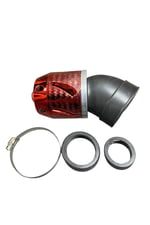 MOTOSİKLET PERFORMANSLI AÇIK HAVA FİLTRESİ MODİFİYE KIRMIZI 35/38/40/42/44/46/48 mm UNİVERSAL - SCOOTER - CG - CUB - RACİNG