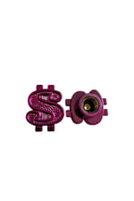 MOTOSİKLET SİBOP KAPAĞI DOLAR MOR TAKIM ( 2 ADET ) - UNİVERSAL - PCX - CG - CUB - TÜM MODELLER