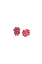 MOTOSİKLET SİBOP KAPAĞI DOLAR PEMBE TAKIM ( 2 ADET ) - UNİVERSAL - PCX - CG - CUB - TÜM MODELLER