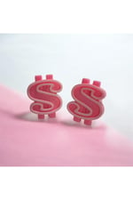 MOTOSİKLET SİBOP KAPAĞI DOLAR PEMBE TAKIM ( 2 ADET ) - UNİVERSAL - PCX - CG - CUB - TÜM MODELLER