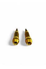 MOTOSİKLET SİBOP KAPAĞI SARI ( GOLD ) TAKIM ( 2 ADET ) - UNİVERSAL - PCX - CG - CUB - TÜM MODELLER
