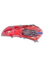 PCX YIKANABİLİR HAVA FİLTRESİ KIRMIZI + ŞEFFAF FİLTRE KAPAĞI 2021 -2022 -2023 -2024 -2025