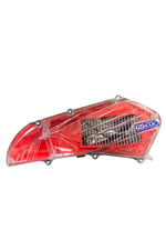 PCX YIKANABİLİR HAVA FİLTRESİ KIRMIZI + ŞEFFAF FİLTRE KAPAĞI 2021 -2022 -2023 -2024 -2025