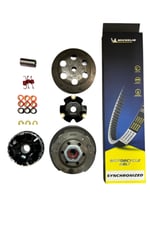 PERFORMANSLI SCOOTER 50 cc 80 cc ÖN VARYATÖR + ARKA DEBRİYAJ + MICHELlN KAYIŞ SET ( HIZ İÇİN ÖZEL )