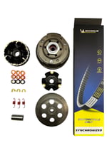 PERFORMANSLI SCOOTER 50 cc 80 cc ÖN VARYATÖR + ARKA DEBRİYAJ + MICHELlN KAYIŞ SET ( HIZ İÇİN ÖZEL )