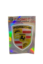 PORSHE ARMA DAMLA STİCKER HOLOGRAMLI 1 ADET