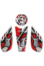 PULSAR NS200 TANK PAD SET KIRMIZI