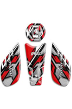PULSAR RS200 TANK PAD SET KIRMIZI