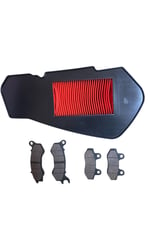 RKS NEWLİGHT 125 ÖN BALATA + ARKA BALATA TAKIMI + HAVA FİLTRESİ BAKIM SETİ