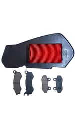 RKS NEWLİGHT 125 ÖN BALATA + ARKA BALATA TAKIMI + HAVA FİLTRESİ BAKIM SETİ