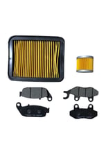 TVS APAHCE RTR 200 ASK ÖN BALATA + ARKA BALATA + YAĞ FİLTRESİ + HAVA FİLTRESİ BAKIM SETİ