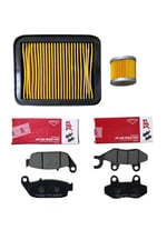 TVS APAHCE RTR 200 ASK ÖN BALATA + ARKA BALATA + YAĞ FİLTRESİ + HAVA FİLTRESİ BAKIM SETİ