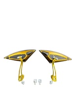 YARASA ÜÇGEN MODİFİYE AYNA TAKIMI GOLD (SARI) 8 mm 10 mm UYUMLU-ÜNİVERSAL-CG-CUB-DRİFT-KUBA ÇİTA