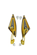 YARASA ÜÇGEN MODİFİYE AYNA TAKIMI GOLD (SARI) 8 mm 10 mm UYUMLU-ÜNİVERSAL-CG-CUB-DRİFT-KUBA ÇİTA