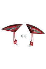 YARASA ÜÇGEN MODİFİYE AYNA TAKIMI KIRMIZI 8 mm 10 mm UYUMLU-ÜNİVERSAL - CG - CUB - DRİFT - KUBA ÇİTA