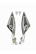 YARASA ÜÇGEN MODİFİYE AYNA TAKIMI NİKEL(GRİ) 8 mm 10 mm UYUMLU-ÜNİVERSAL-CG-CUB-DRİFT-KUBA ÇİTA