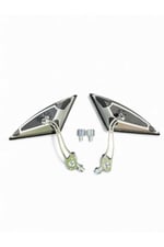 YARASA ÜÇGEN MODİFİYE AYNA TAKIMI NİKEL(GRİ) 8 mm 10 mm UYUMLU-ÜNİVERSAL-CG-CUB-DRİFT-KUBA ÇİTA