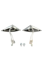 YARASA ÜÇGEN MODİFİYE AYNA TAKIMI NİKEL(GRİ) 8 mm 10 mm UYUMLU-ÜNİVERSAL-CG-CUB-DRİFT-KUBA ÇİTA