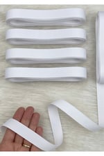Beyaz Grogren Kurdele 2Cm 10Mt, Bohça Çeyiz Düğün Doğum Günü Parti Hediye Paketleme Süsleme