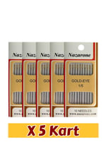 DİKİŞ İĞNE NO:1/5 ALTIN 5 KART(50 ADET İĞNE)