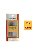 DİKİŞ İĞNE NO:1/5 ALTIN 5 KART(50 ADET İĞNE)
