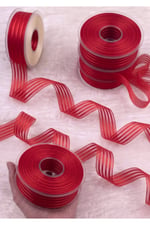 Fantazi Şifon Kurdele 2,5cm-20mt-kırmızı(1102)