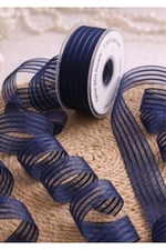 Fantazi Şifon Kurdele 2,5cm-20mt-lacivert(1111)