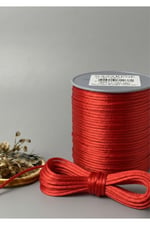 FLOŞ İP (SIÇAN KUYRUĞU) 2MM-91MT-KIRMIZI