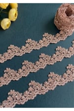 Fransız Dantel E-1361 13,5mt-pudra