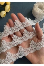 Fransız Dantel Zk284 13,5mt-krem