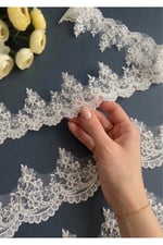 Fransız Dantel Zk298 13,5mt-krem