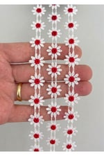 Güpür 8070 Batik 9mt-kırmızı