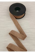 Kapiçino Keten Nopeli Kurdele 2,5 Cm 20 Metre, Bohça Çeyiz Özel Gün Hediye Süsleme Kurdelesi