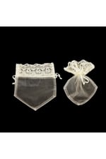 Kına Kesesi Dantelli 12x15cm (100ad/pkt)- Krem