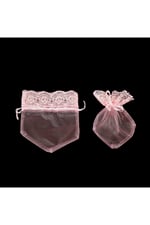 Kına Kesesi Dantelli 12x15cm (100ad/pkt)- Pembe