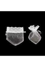 Kına Kesesi Dantelli 12x15cm (100ad/pkt)- Beyaz
