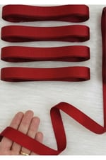 Kırmızı Grogren Kurdele 2Cm 10Mt, Bohça Çeyiz Düğün Doğum Günü Parti Hediye Paketleme Süsleme