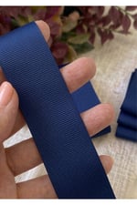 Lacivert Grogren Kurdele 3 Cm 10 Mt, Bohça Çeyiz Düğün Sünnet Doğum Günü Hediye Paketleme Süsleme