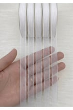 Organze Kurdele 1cm/23mt-beyaz(101)