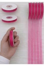 Organze Kurdele 1cm/23mt-fuşya(803)