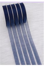 Organze Kurdele 1cm/23mt-lacivert(1111)