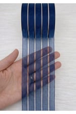Organze Kurdele 1cm/23mt-lacivert(1111)