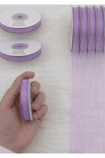 Organze Kurdele 1cm/23mt-lila(805)