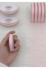 Organze Kurdele 1cm/23mt-pembe(503)