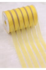 Organze Kurdele 1cm/23mt-sarı