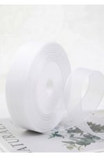 Organze Kurdele 2cm-23mt-beyaz(101)