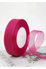 Organze Kurdele 2cm-23mt-fuşya(803)
