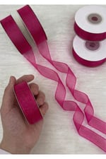 Organze Kurdele 2cm-23mt-fuşya(803)