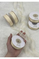 Organze Kurdele 2cm-23mt-krem(103)